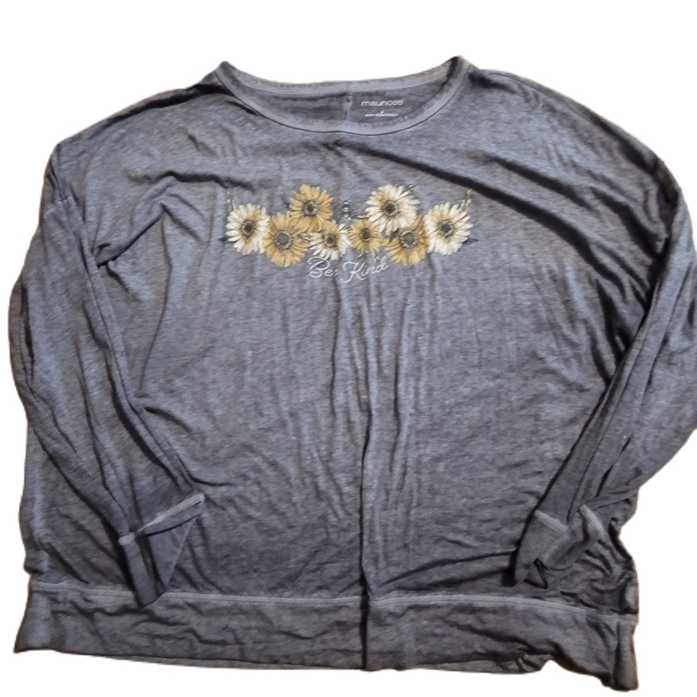 Maurices Gray 3 or 3X "Bee Kind" Shirt NWOT